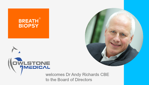 Owlstone Medical Appoints Dr Andy Richards CBE to Board of Directors